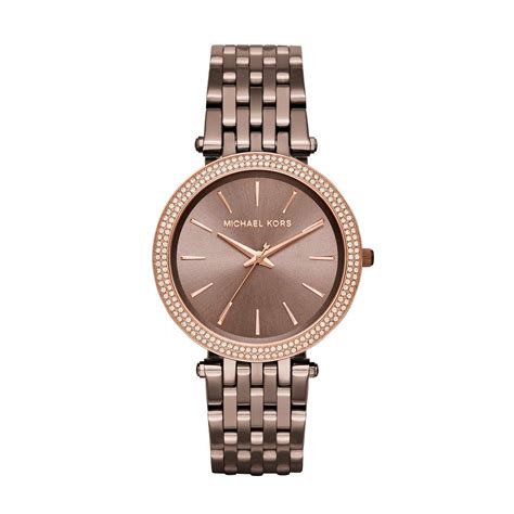 michael kors analog brown dial women's watch-mk3416